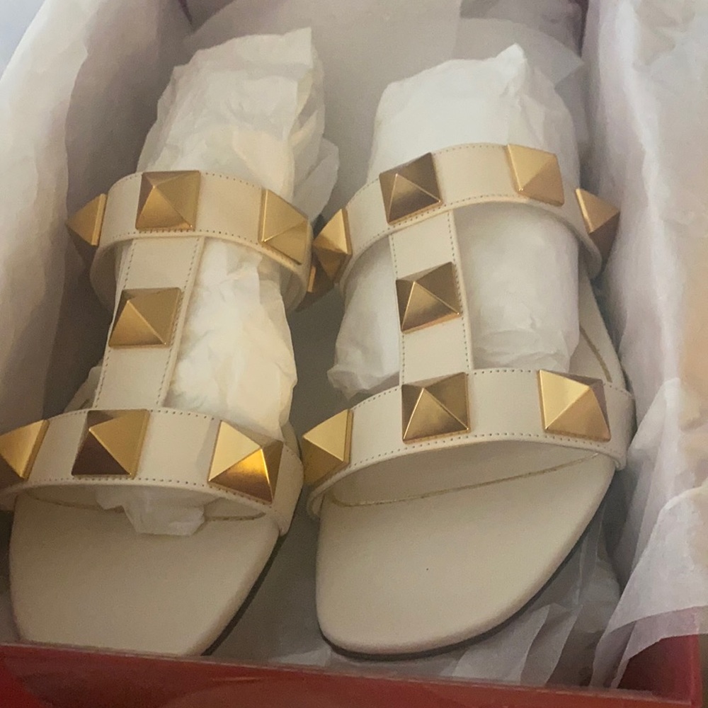 Valentino Garavani Stud Slide Sandals